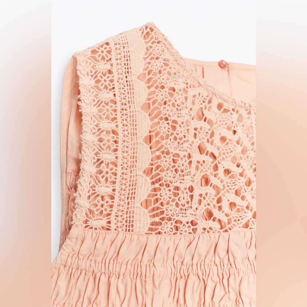 ZARA RUFFLED ELASTIC TOP - Picture 8 of 11